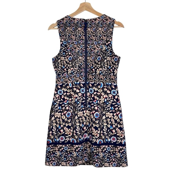 ANTHROPOLOGIE MAEVE BRINDLE FLORAL SLEEVELESS FITTED SHEATH DRESS - Picture 4 of 16